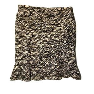 Calvin Klein Ruffled Abstract Skirt Size 10